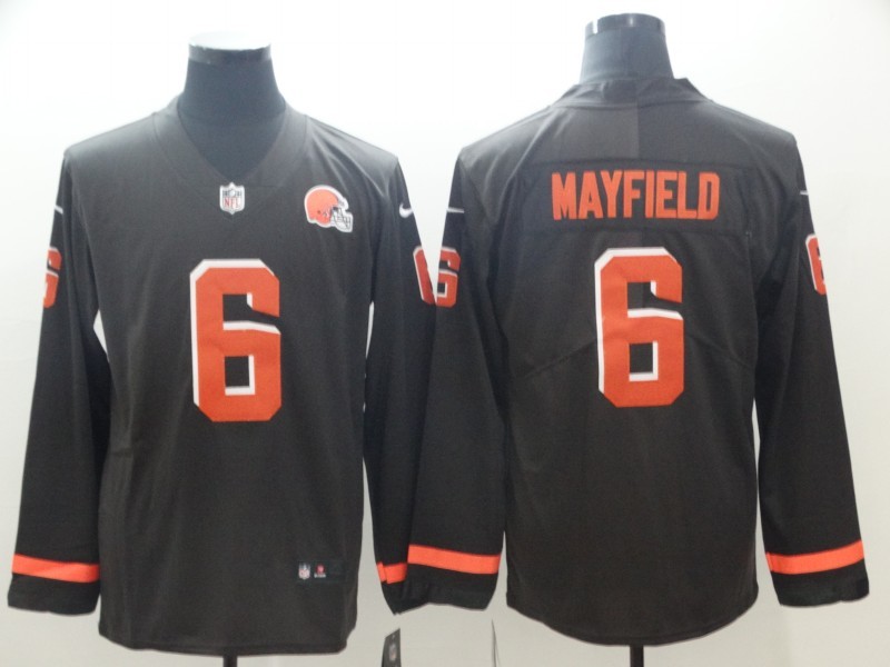 Men's Cleveland Browns Baker Mayfield #6 Brown Jersey